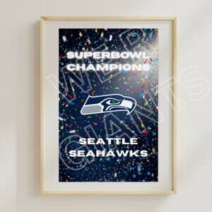Seattle Seahawks Superbowl Champions 11x17 ART PRINT
